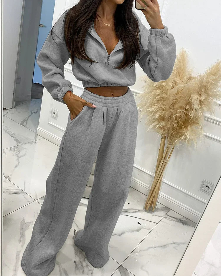 Lennie - Hooded ritssluiting Top en Broek Set