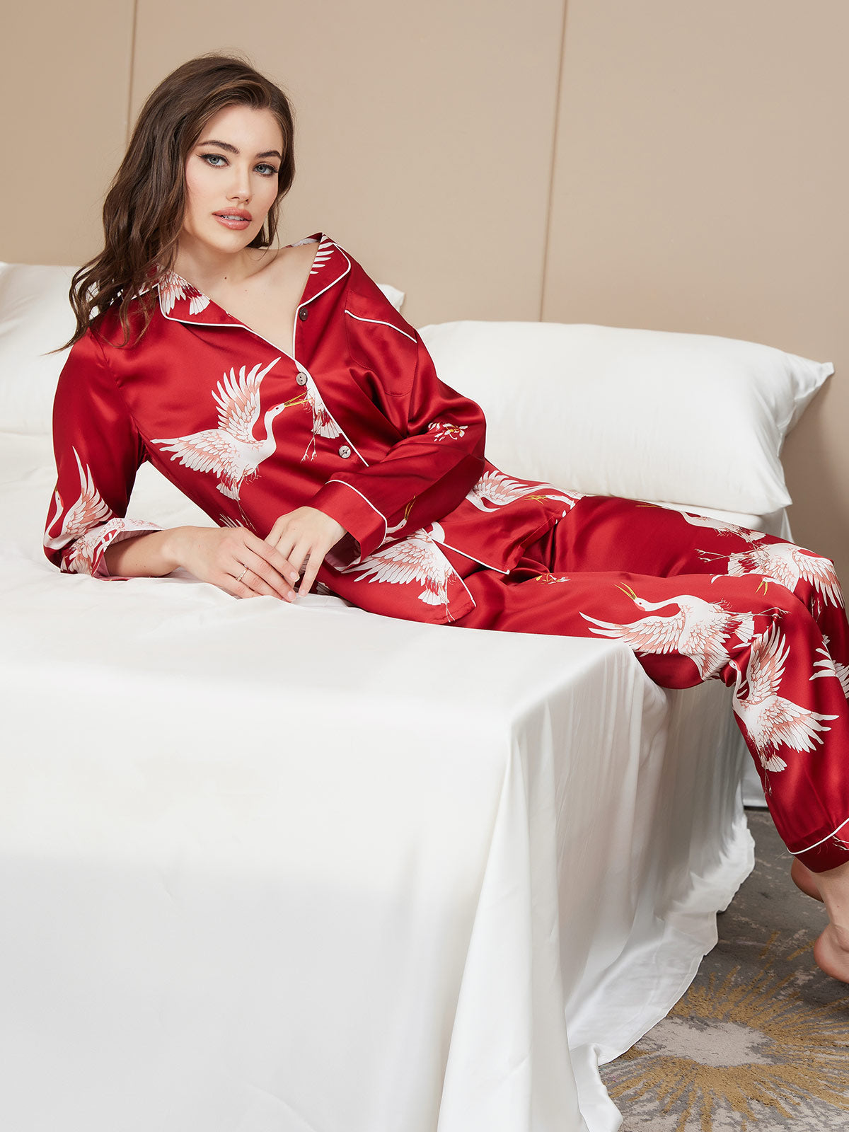 Mariska | Elegante zijden pyjamaset