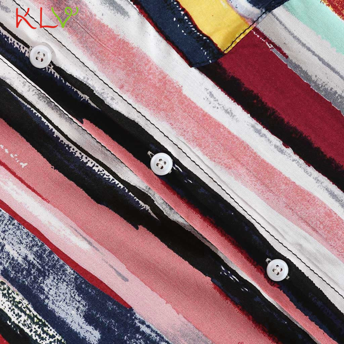 Spencer | Shirt met abstracte ambachtelijke print