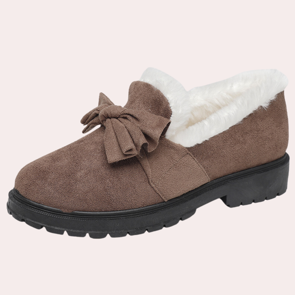 Zafira | Elegante winter warme loafers met bont