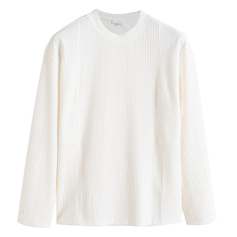 Enzo | Effen gestreept T-shirt met lange mouwen