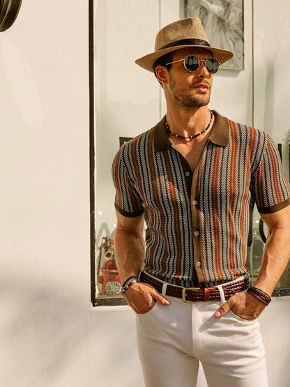 Harris | Retro gestreept vintage overhemd