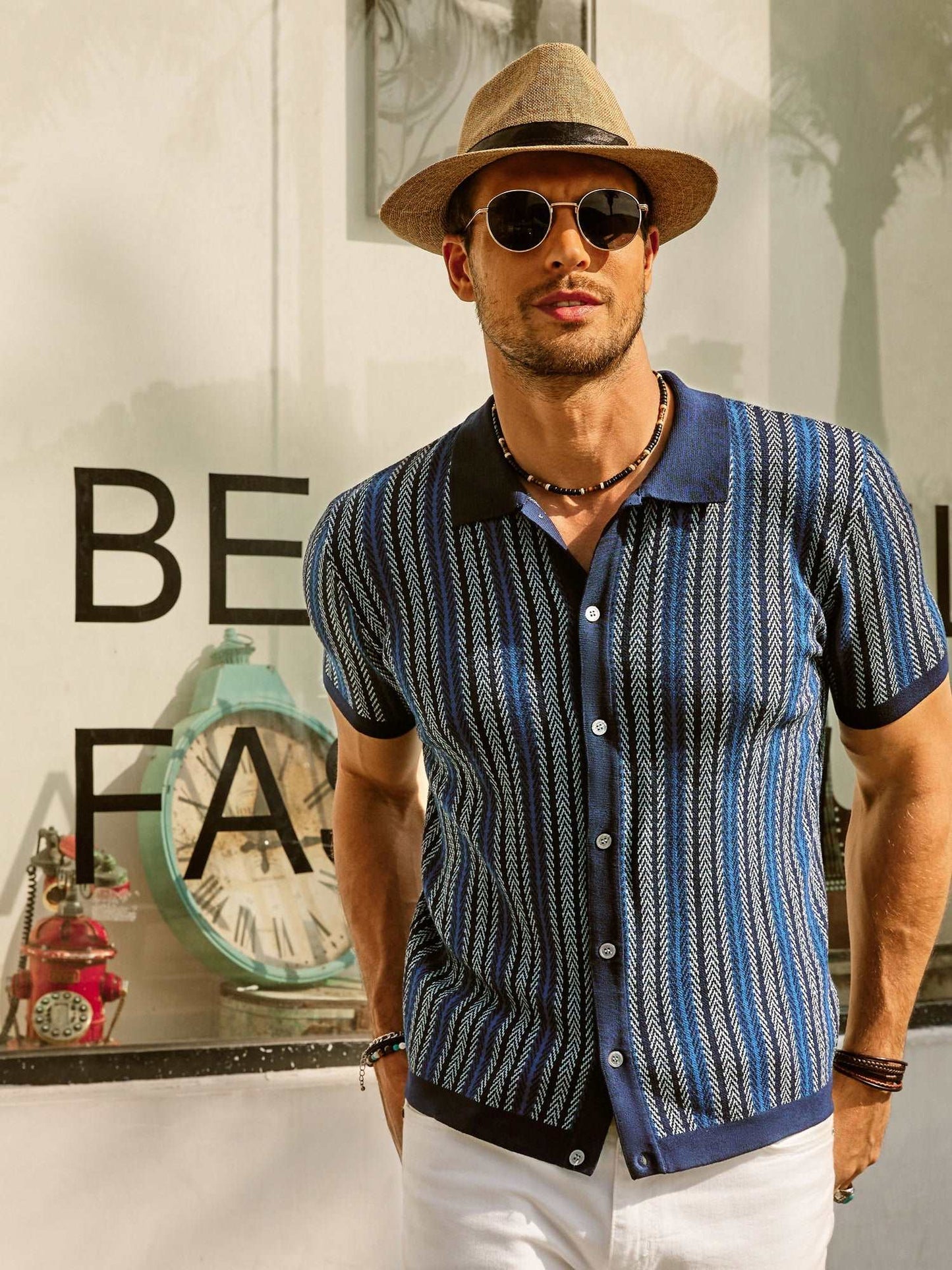 Harris | Retro gestreept vintage overhemd