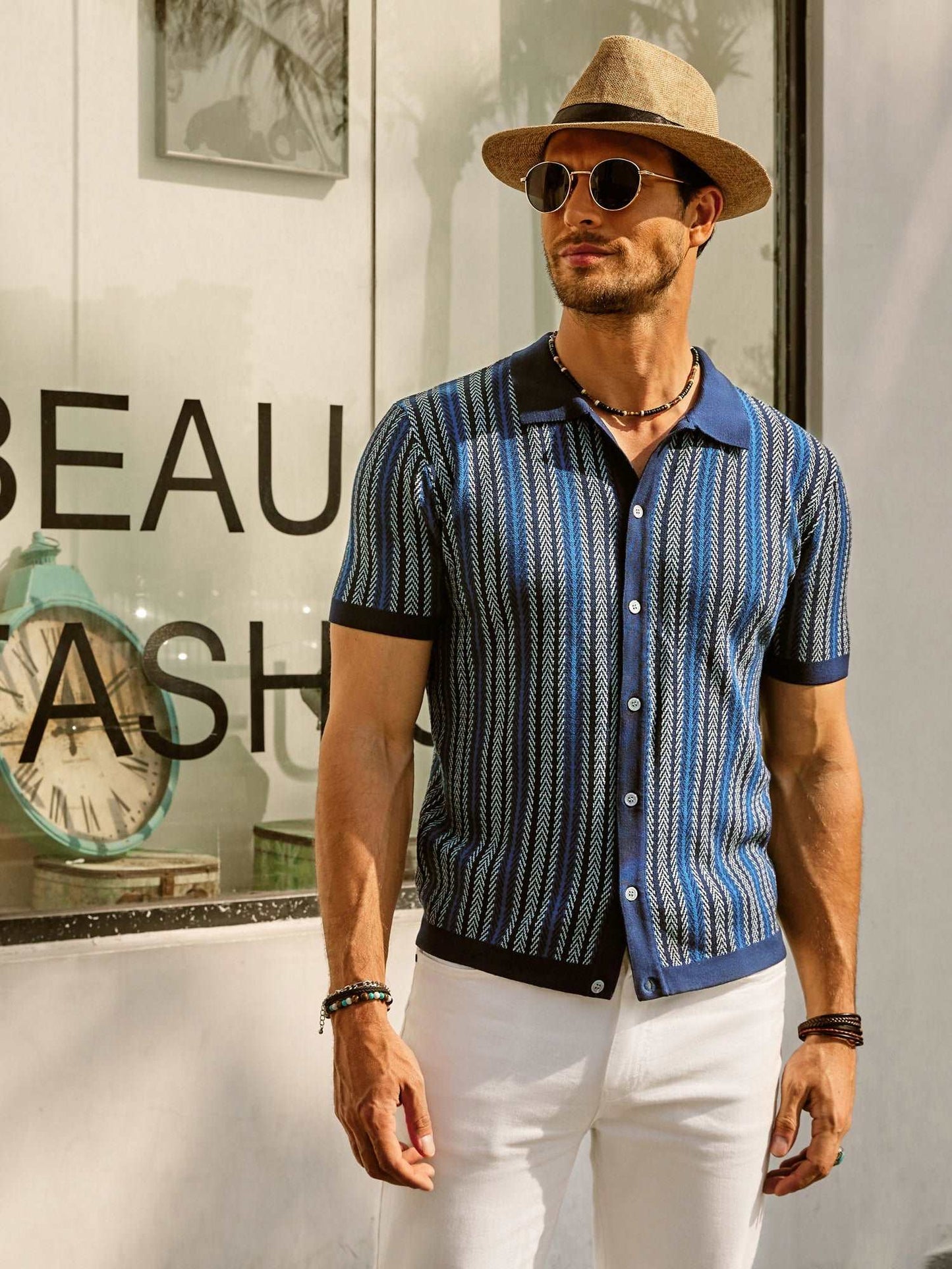 Harris | Retro gestreept vintage overhemd