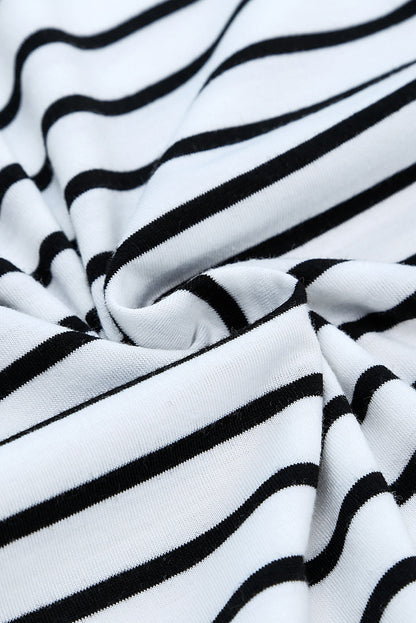 Zoelle | Broek met koord en gestreepte wijde pijpen