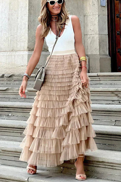 Rubina - Zachte en neutrale jurk voor een tijdloze look