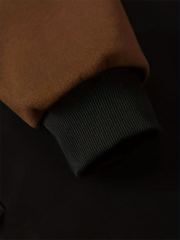 Elmo | Patchwork vest met rits en capuchon