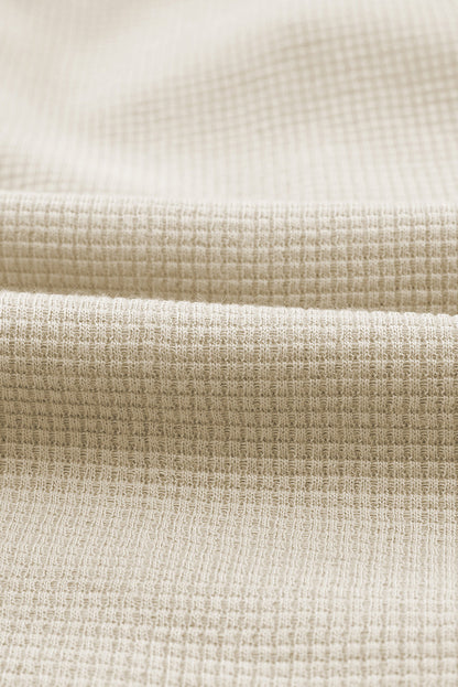 Evanka | Wafel Textuur Cargo Zak Jogger Broek