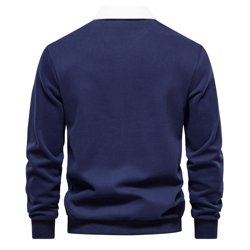 Raynor | Klassiek kleurblok polo sweatshirt