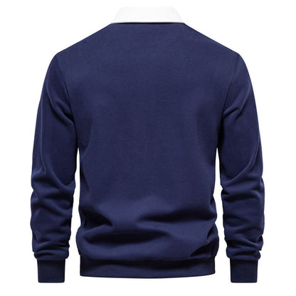 Raynor | Klassiek kleurblok polo sweatshirt
