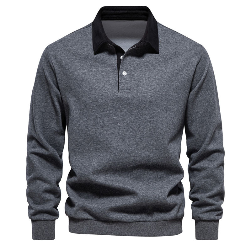 Raynor | Klassiek kleurblok polo sweatshirt