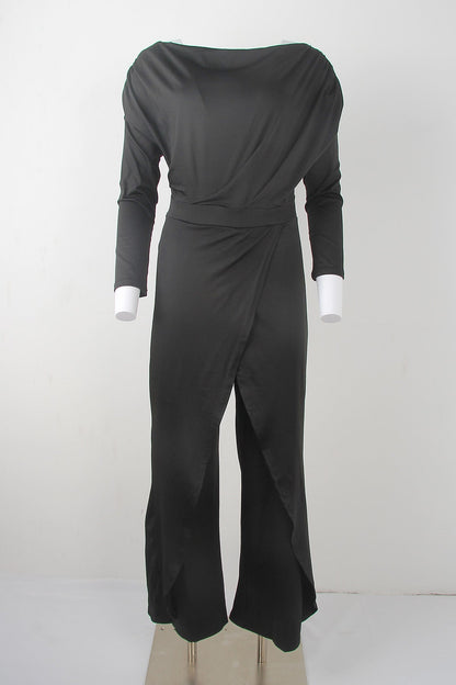 Alara | Elegante, schuine jumpsuit met één schouder