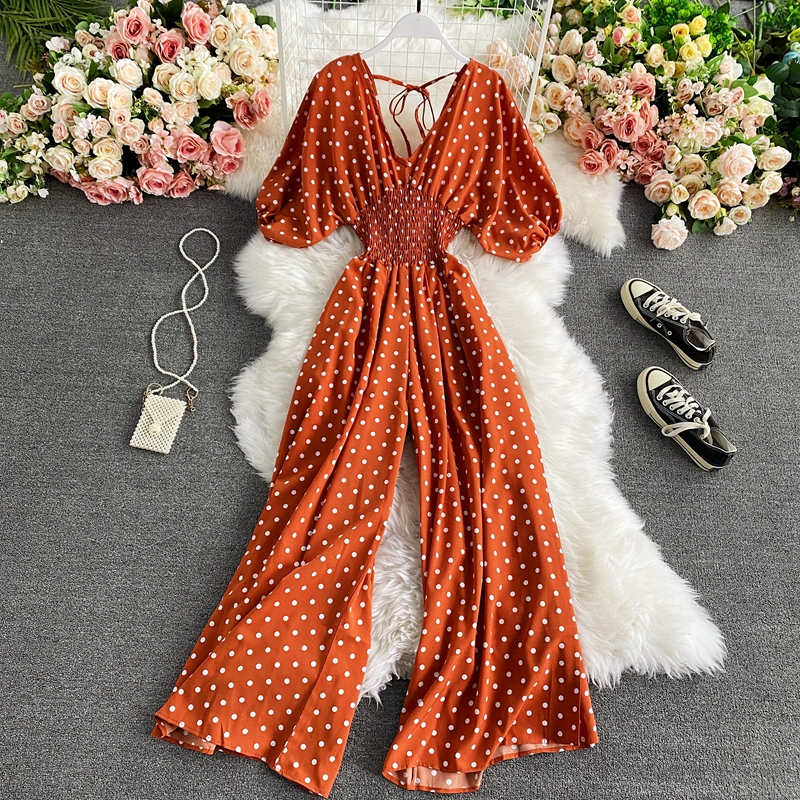 Zaira | Polka Dot Romper Jumpsuit