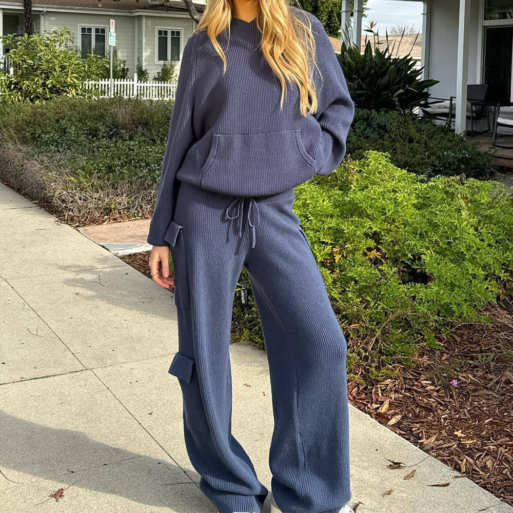 Corina | Stijlvolle trui met capuchon tweedelige set