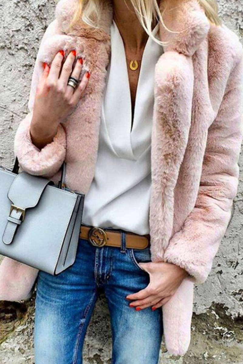 Jammy | Elegante winter warme pluizige jas