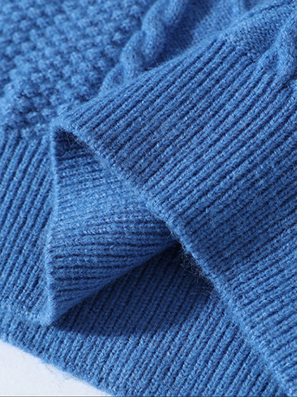 Drew | Casual slim fit kabeltrui