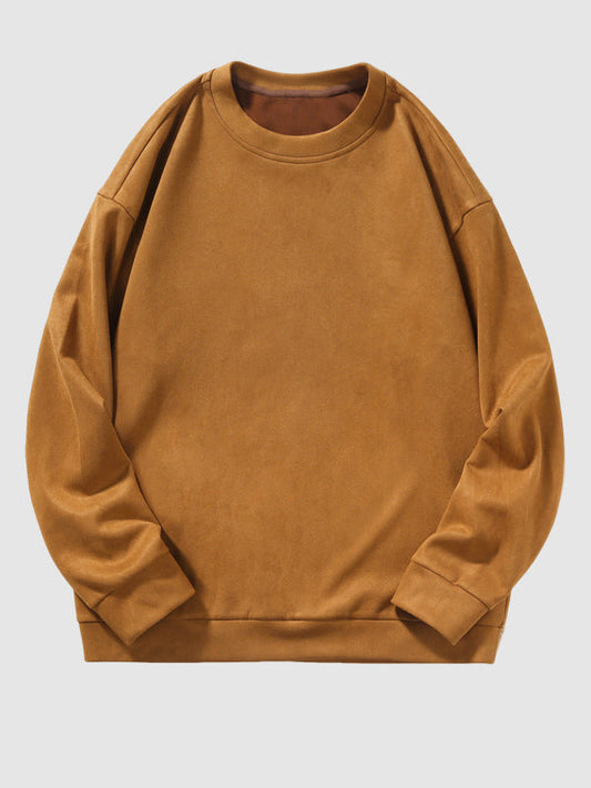 Royce | Zacht Suède Casual Pullover Sweatshirt