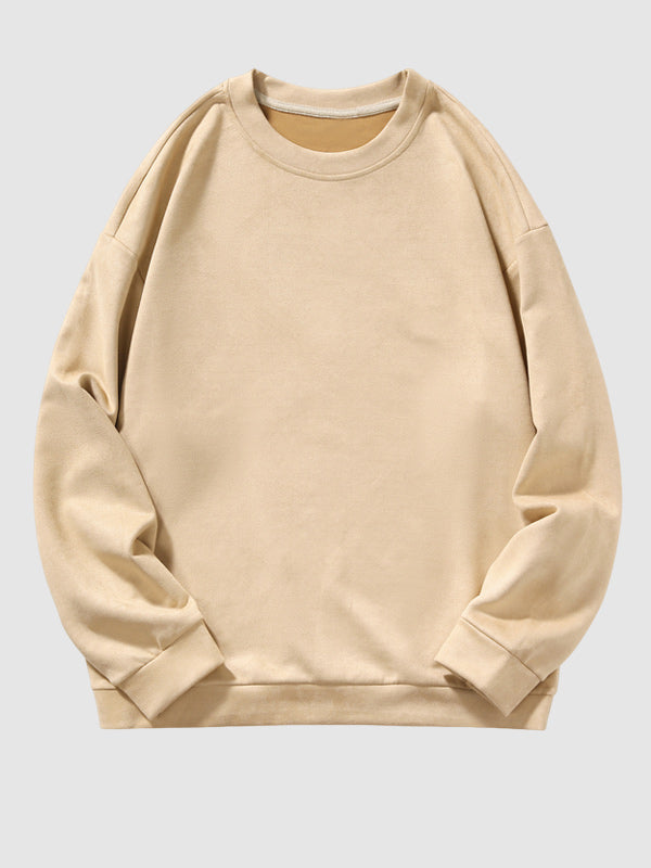 Royce | Zacht Suède Casual Pullover Sweatshirt
