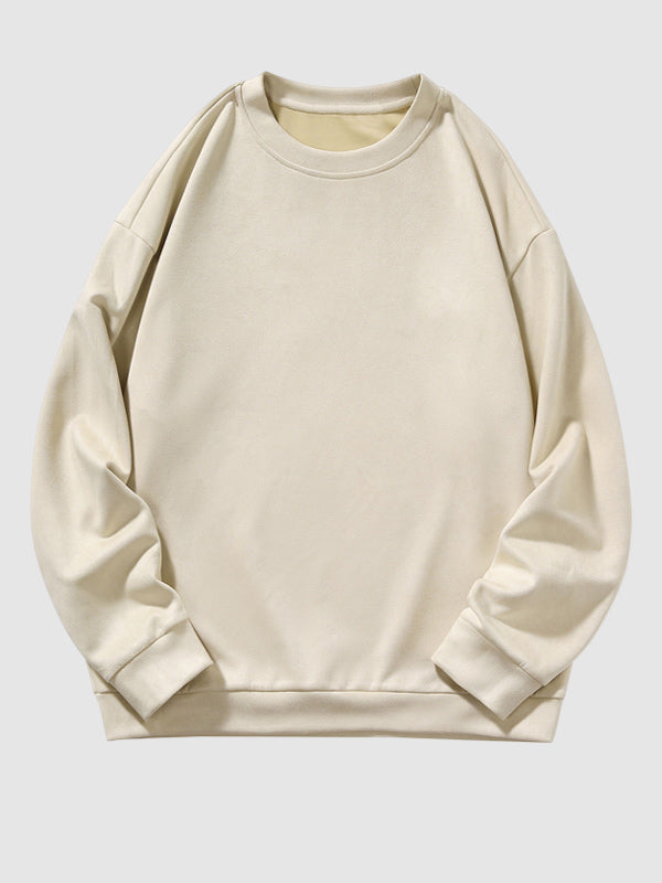 Royce | Zacht Suède Casual Pullover Sweatshirt