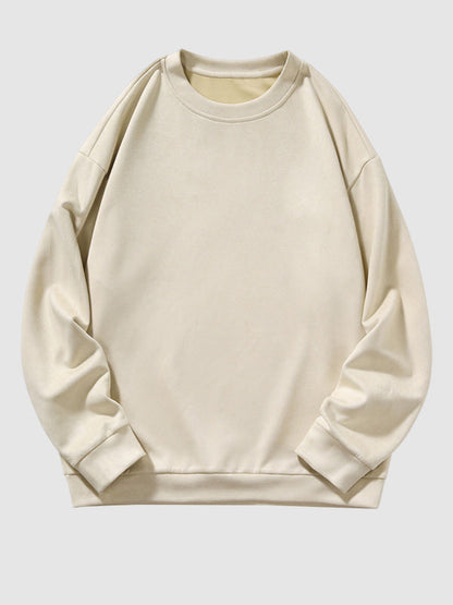 Royce | Zacht Suède Casual Pullover Sweatshirt