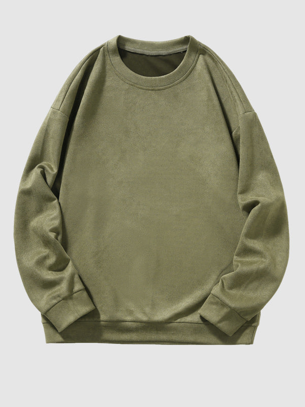 Royce | Zacht Suède Casual Pullover Sweatshirt