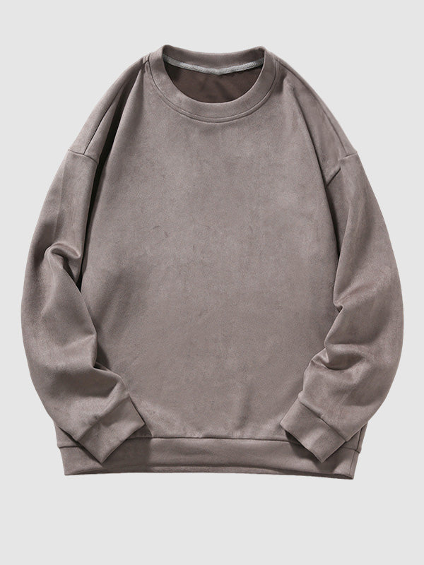Royce | Zacht Suède Casual Pullover Sweatshirt