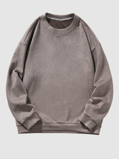 Royce | Zacht Suède Casual Pullover Sweatshirt