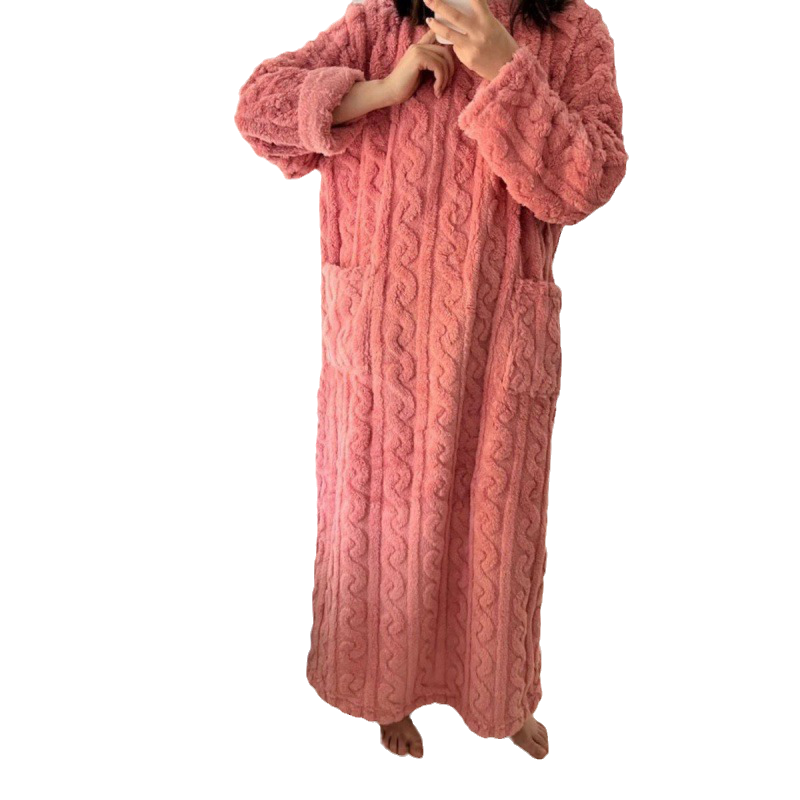 Koraal Fluwelen Nachtkleding