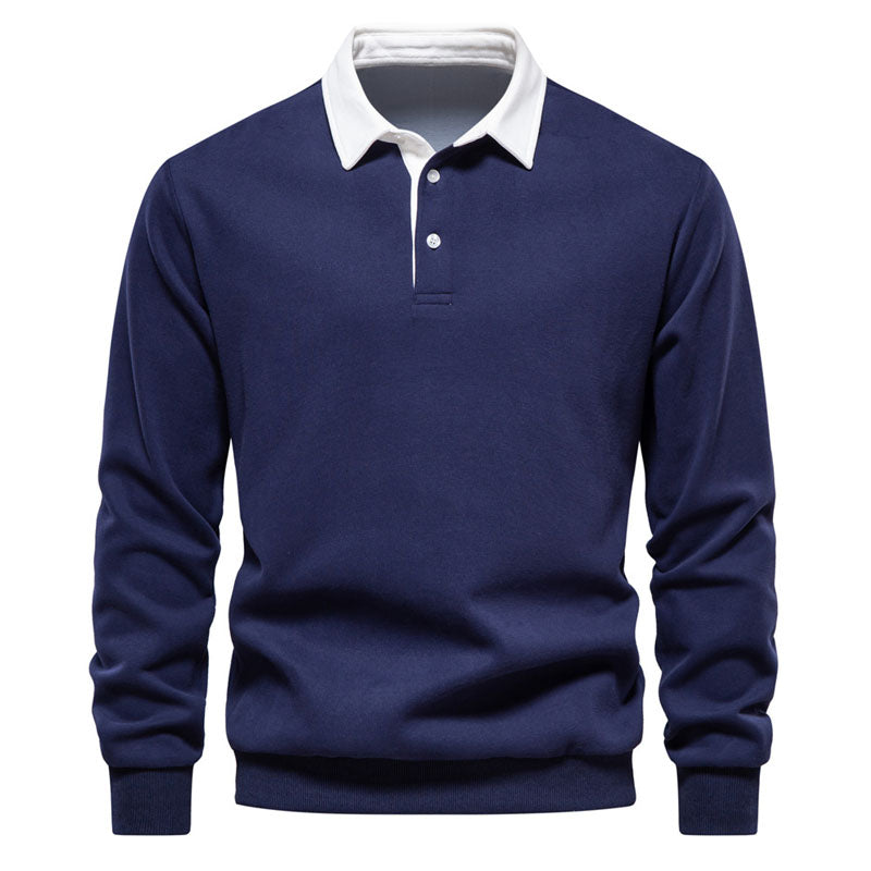 Raynor | Klassiek kleurblok polo sweatshirt