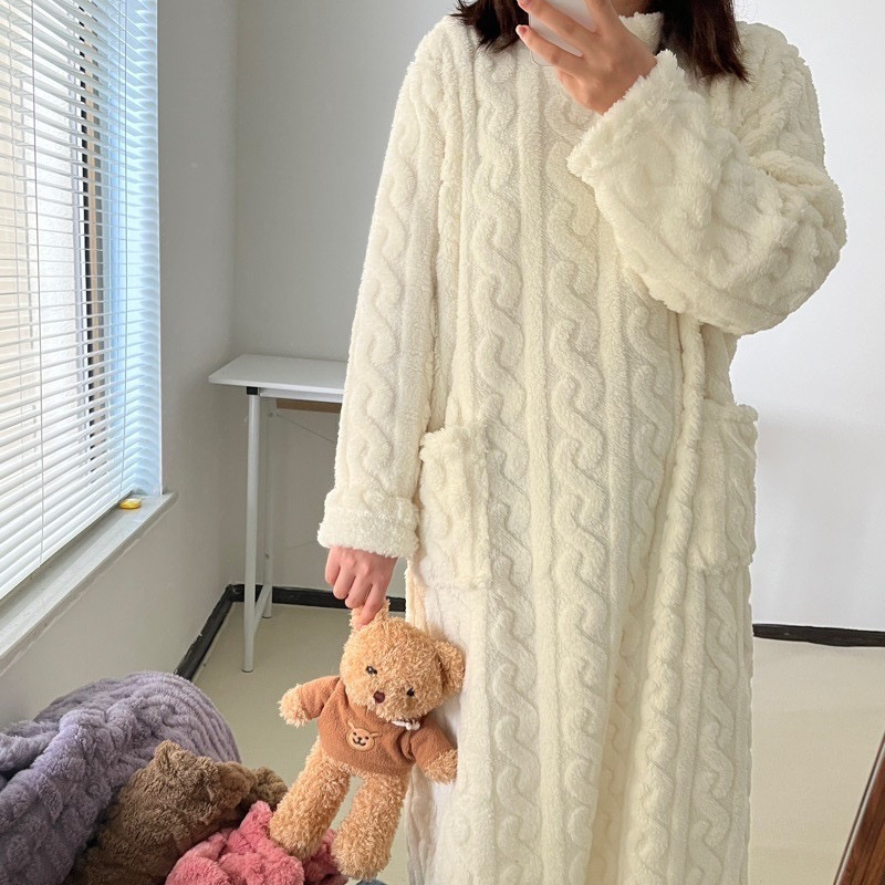 Koraal Fluwelen Nachtkleding