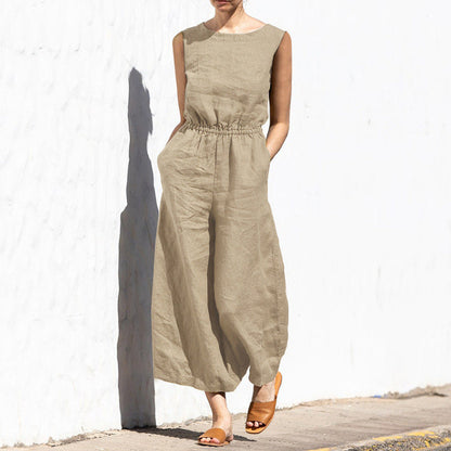 Ava - Mouwloos Casual Jumpsuit