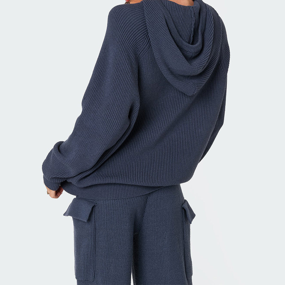 Corina | Stijlvolle trui met capuchon tweedelige set