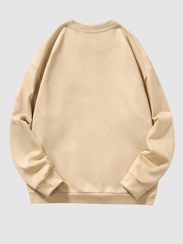 Royce | Zacht Suède Casual Pullover Sweatshirt