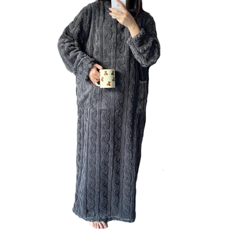 Koraal Fluwelen Nachtkleding