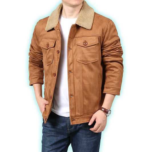 Jonas | Luxe fluwelen suède bomberjack