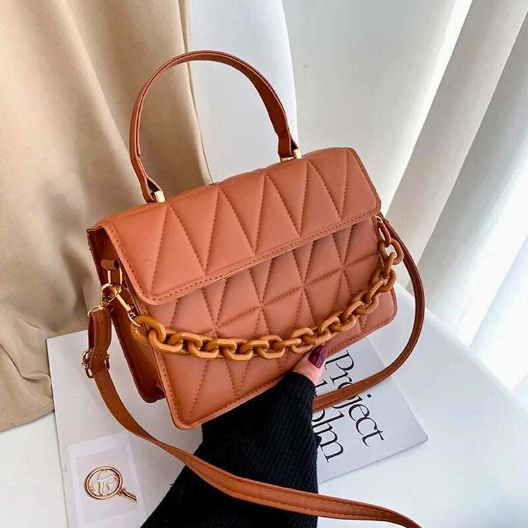 RegalPurse | Luxe geruite flap top handtas