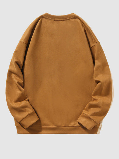 Royce | Zacht Suède Casual Pullover Sweatshirt