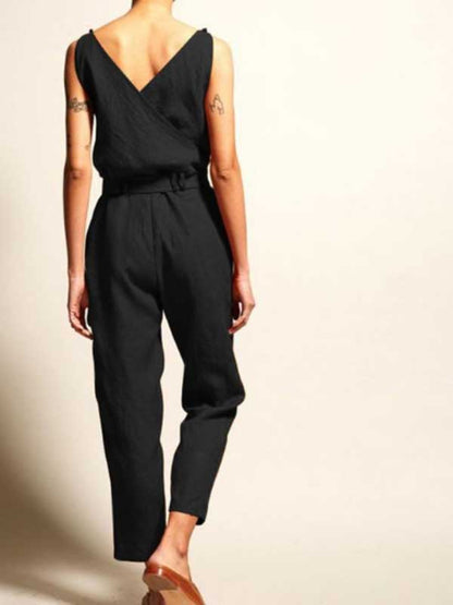 Vanessa | Mouwloze jumpsuit met V-hals