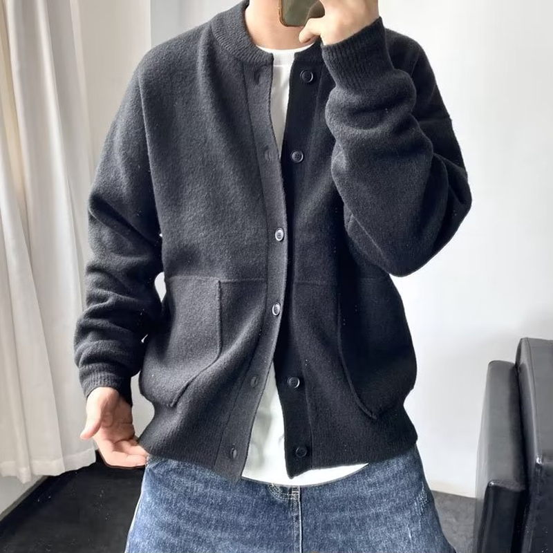 Arnold | Stijlvol gebreid vest met ronde hals