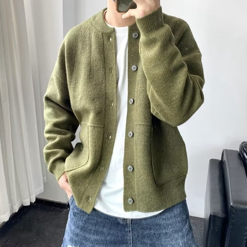 Arnold | Stijlvol gebreid vest met ronde hals