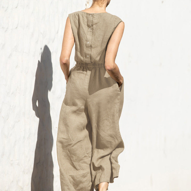 Ava - Mouwloos Casual Jumpsuit