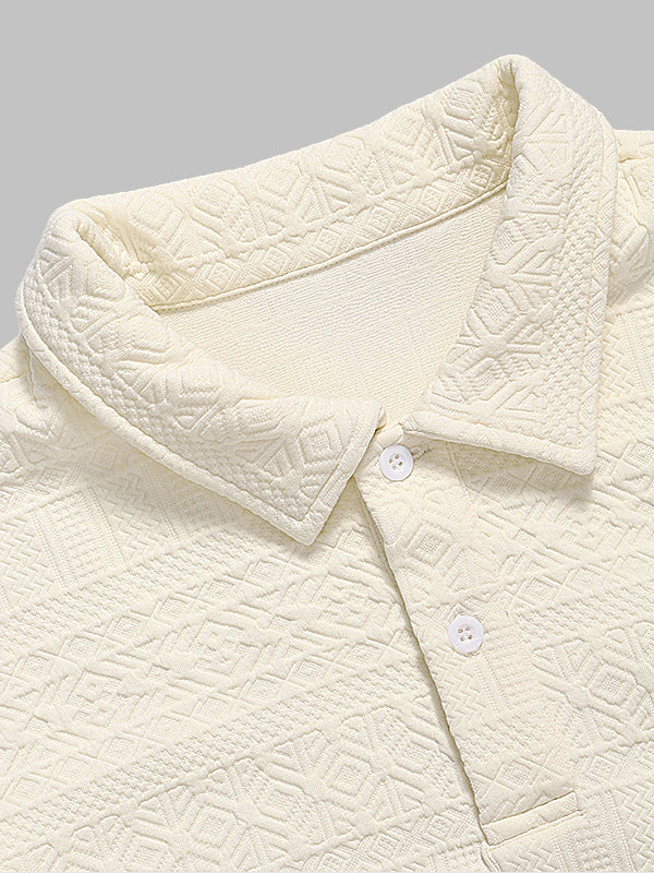 Benson | Vintage jacquard sweatshirt met textuur