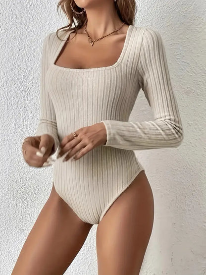 Bodysuit Trui Met Vierkante Hals