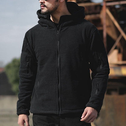 Jadon | Outdoor fleece tactische jas met capuchon