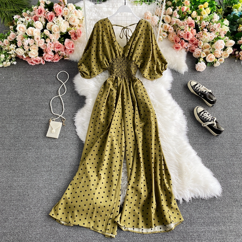 Zaira | Polka Dot Romper Jumpsuit