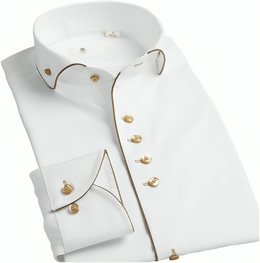 Gerard | Exquisite overhemd met omgeslagen kraag en lange mouwen