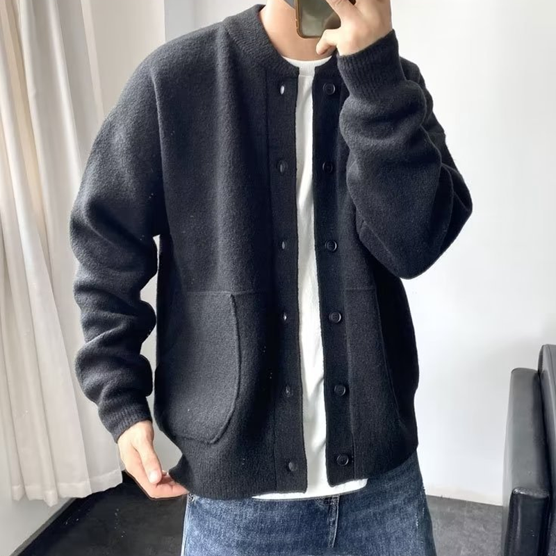 Arnold | Stijlvol gebreid vest met ronde hals