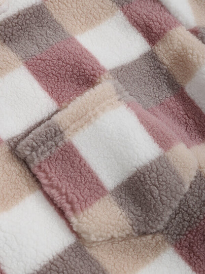 Gabor | Klassieke geruite pluizige jas