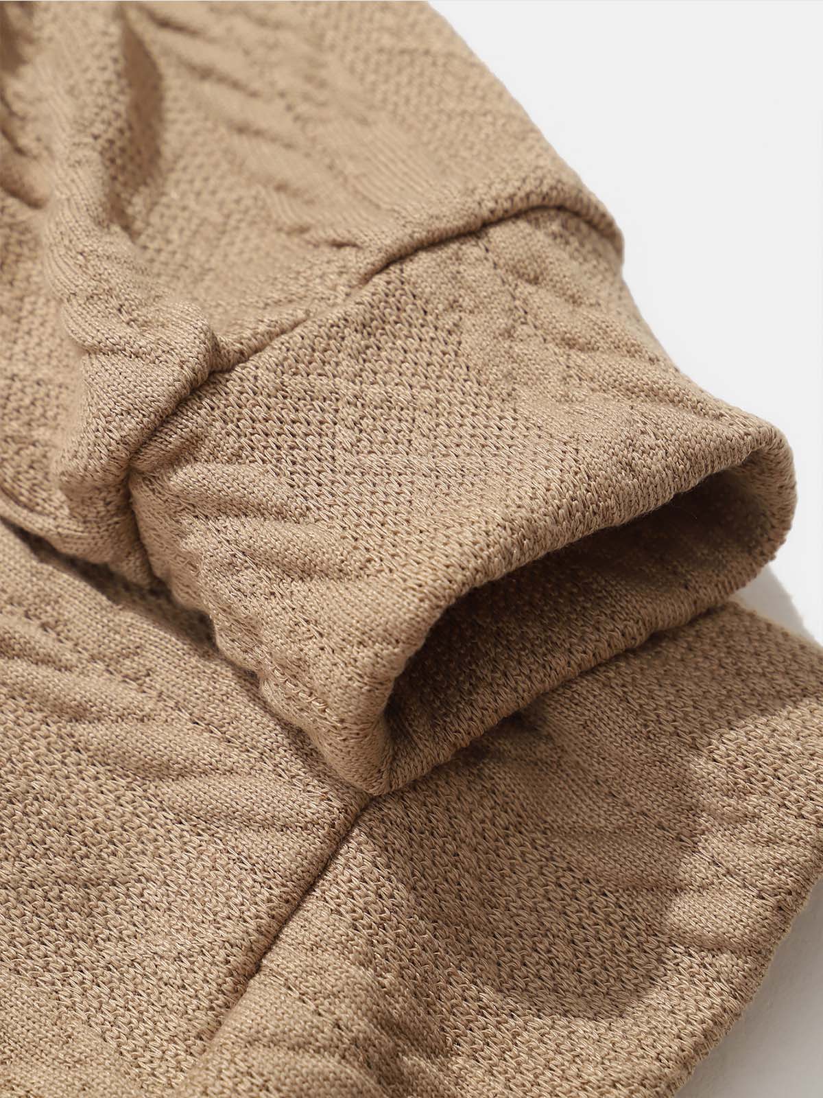 James | Elegant sweatshirt met jacquardtextuur