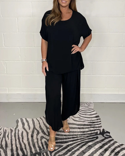 Asymmetrische broek & top - Jill